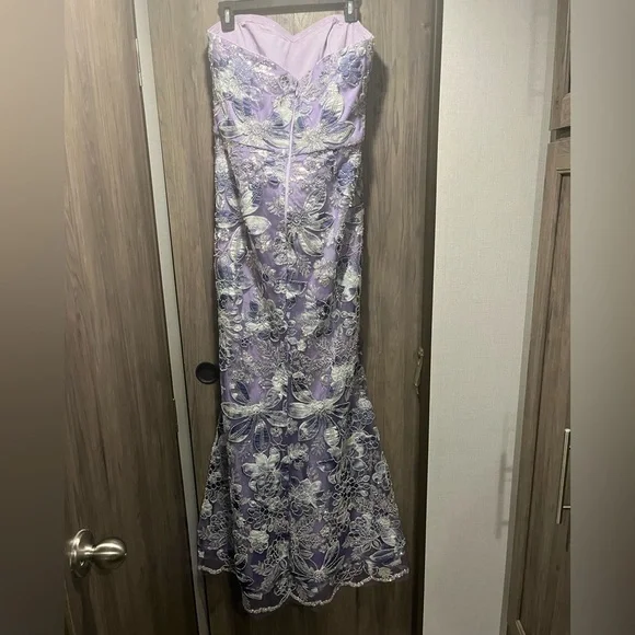 Dress the Population lilac sequin gown - Picture 4 of 13